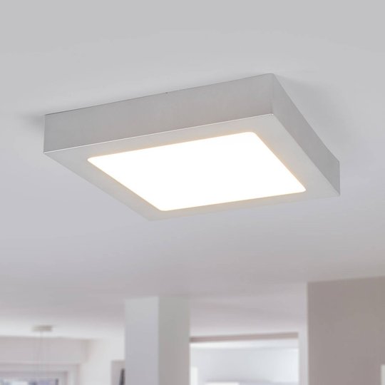 LED-taklampa Marlo silver 3000K kantig 23,1 cm