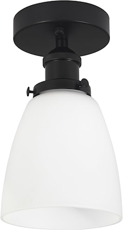 Kappa Taklampa Svart Opal 14cm