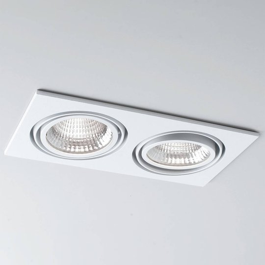 Inbyggnads-LED Now 2 Square Double vit 3 000 K