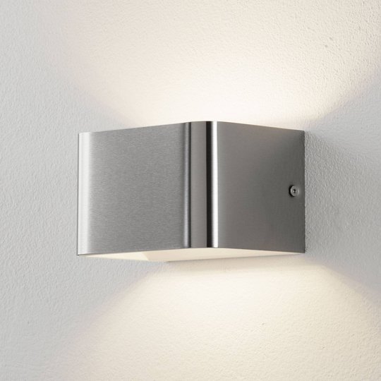 Lucande Sessa LED-vägglampa 13 cm matt nickel