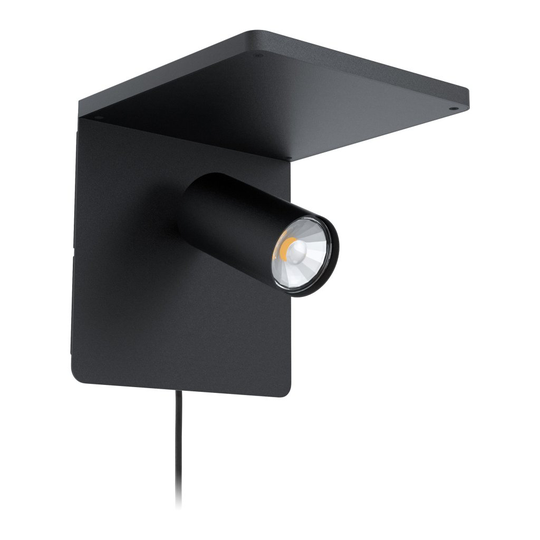 Cigle Spot + QI-laddning (Svart)
