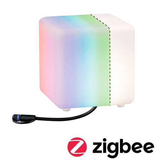 Paulmann Plug & Shine dekorlampa Cube, ZigBee
