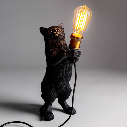 KARE Animal Kitty bordslampa i kattform