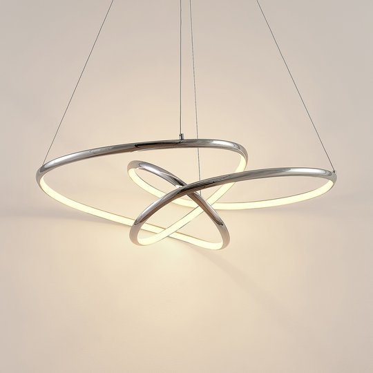Lucande Fluxus LED-hänglampa, dimbar i 3 steg