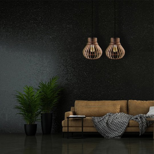 Hänglampa Barrel 1 lampa, Ø 20 cm