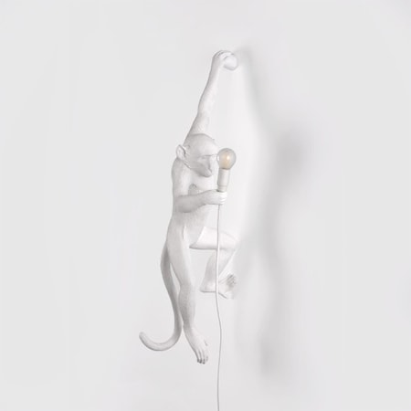 Monkey Lamp Hängande Vänster Vit