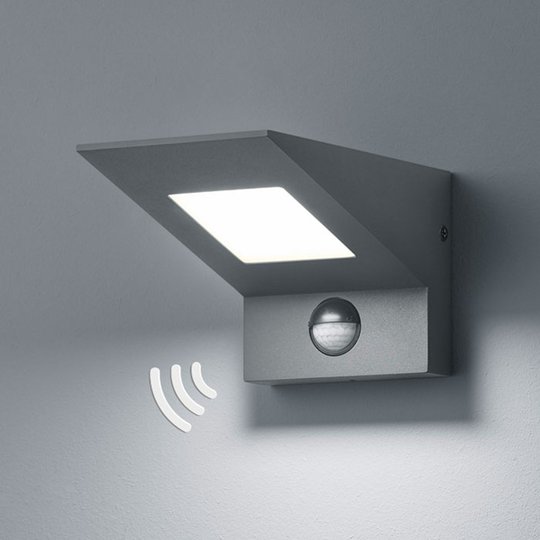 LED-utomhusvägglampa Nelson med sensor