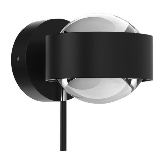 Puk Mini Wall+, G9 lins klar, svart matt/krom