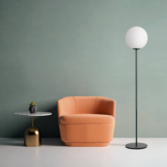 Golvlampa Jugen, svart/vit, 1 lampa