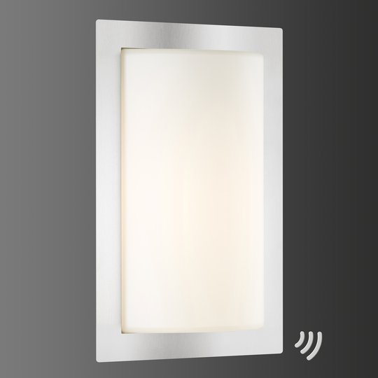Modern LED-utomhusvägglampa Luis med rörelsesensor