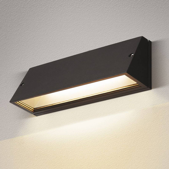 SLV Pema LED-utomhusvägglampa, CCT, svart