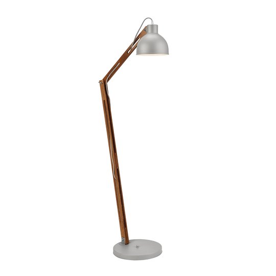 Golvlampa Skansen, justerbar, grå