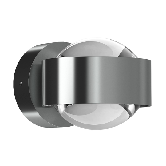 Puk Mini Wall LED 2x8W lins klar, krom matt
