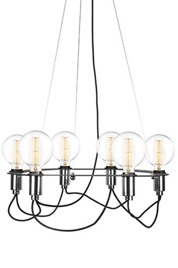 Taklampa Cables (Förkromad/blank)
