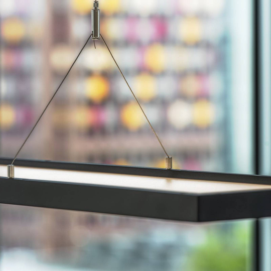 SLV Worklight LED-kontorshänglampa, svart