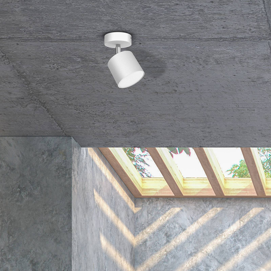 Takspotlight Cloudy 1 lampa vit