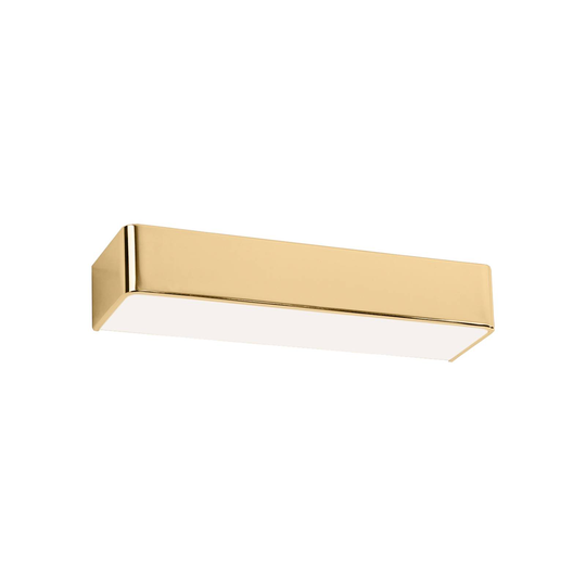 Vägglampa Rauma, mässing, bredd 40 cm