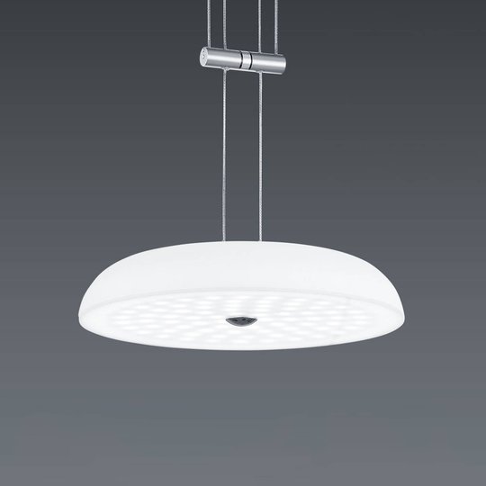 BANKAMP Vanity hänglampa, 1 lampa, nickel Ø 25 cm
