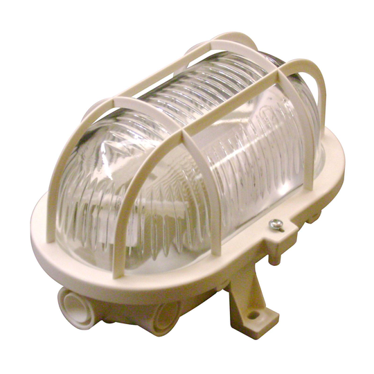 Vägglampa Basic Oval, vit