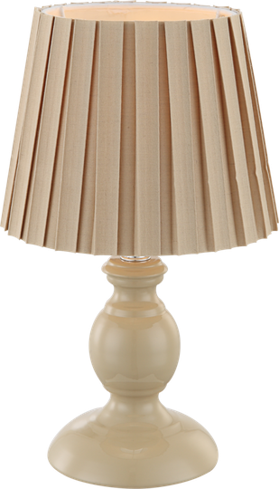 Metalic bordslampa (Beige)