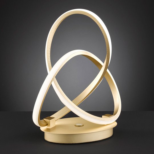 LED-bordslampa Indigo, guld matt
