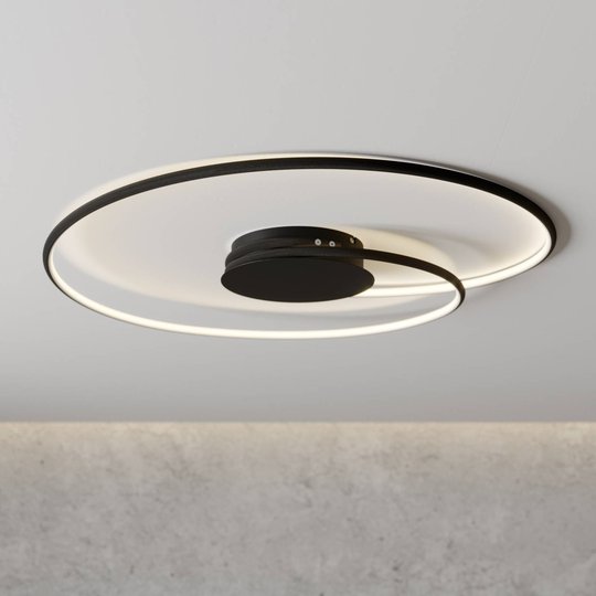 Lindby Joline LED-taklampa, svart, 70 cm