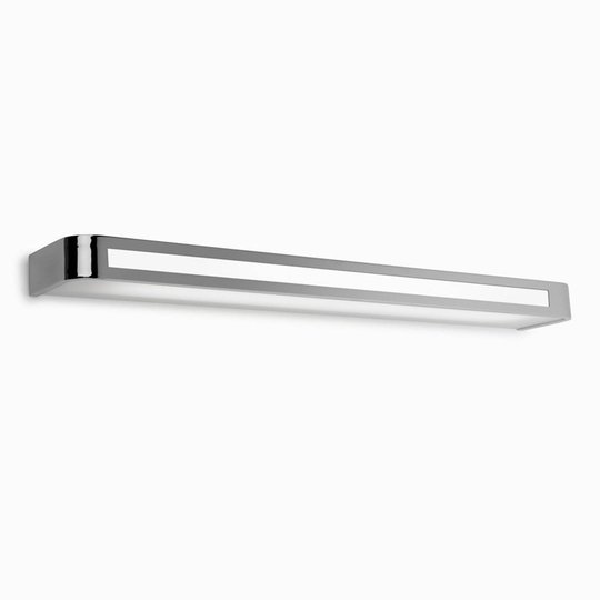 Arcos - mångsidig vägglampa i krom, 90 cm
