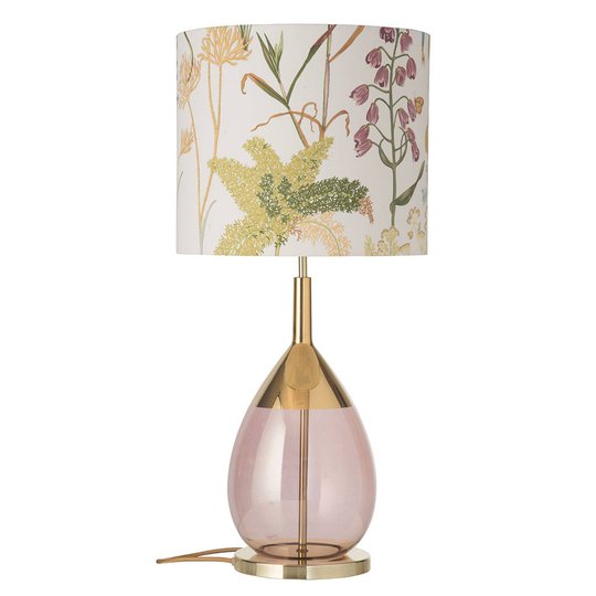 EBB & FLOW Lute bordslampa med skärm Botanical