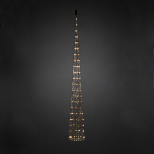 Kon ljusdekor LED 200cm (amber) (Silver)