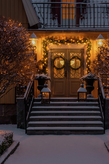 Slinga 300 amberfärg LED (Svart)