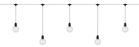 Garden 24 Deco Ljusslinga 10 Extra Black/Clear