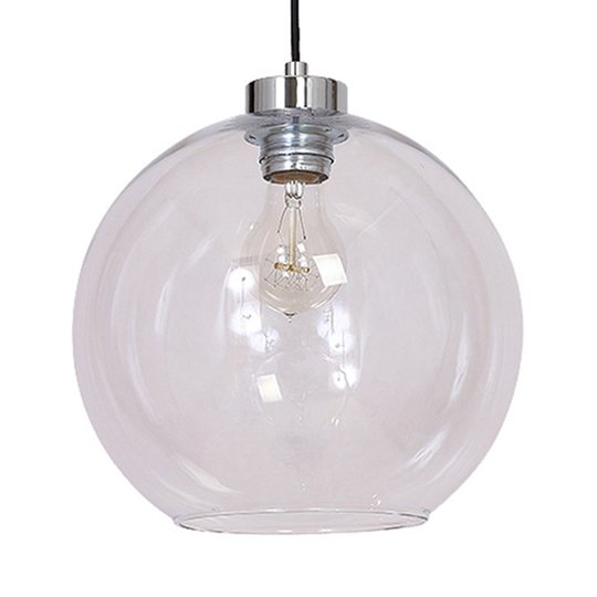 Hänglampa Boll, klar glaskula
