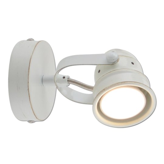 Antik vit LED-väggspotlight Tessa