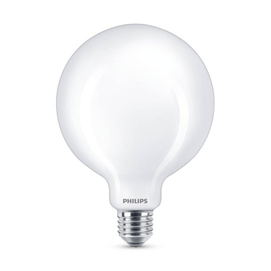 Philips Classic LED-lampa E27 G120 7W 2 700 K opal