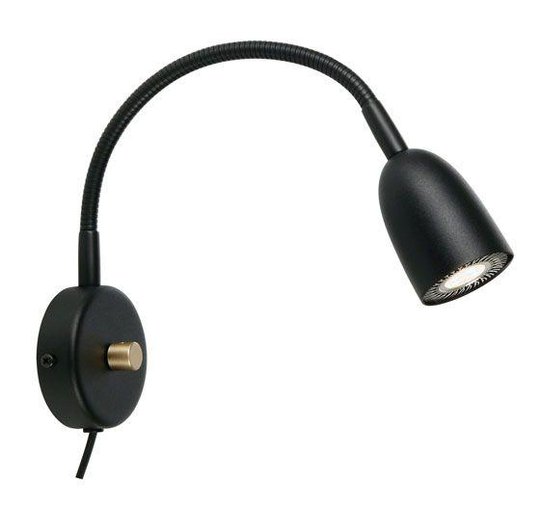 Radiell flex LED läslampa (Svart)