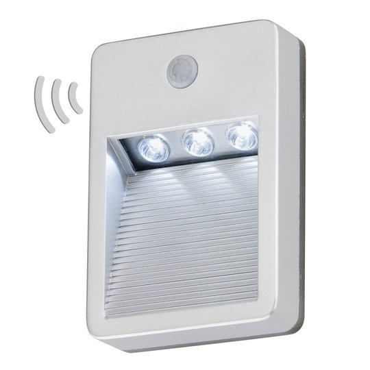 Batteridriven LED-utomhusvägglampa Lero med sensor