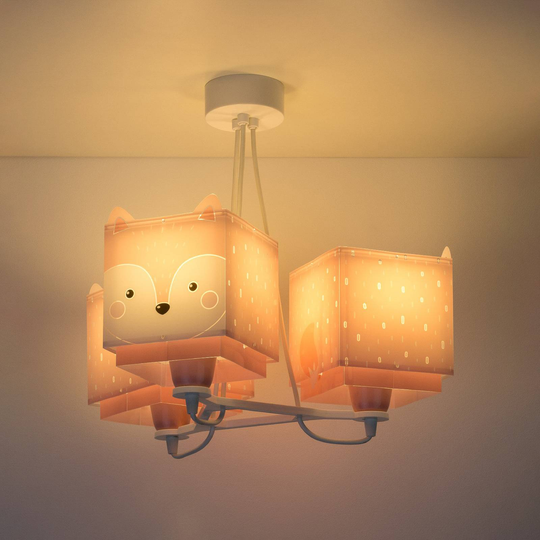 Hänglampa för barnrum Little Fox, 3 lampa