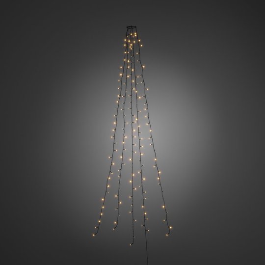 Julgransslinga 180cm LED (amber) (Grön)