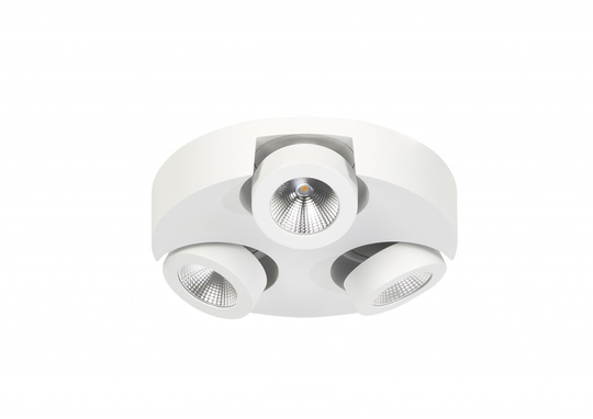Montreal 3-spot (rund) LED (Vit)