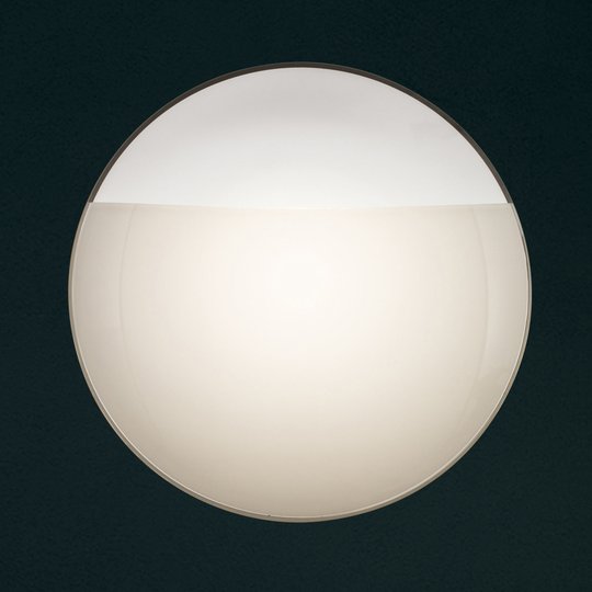 Vägglampa 1650/A05, matt vit, glashölje