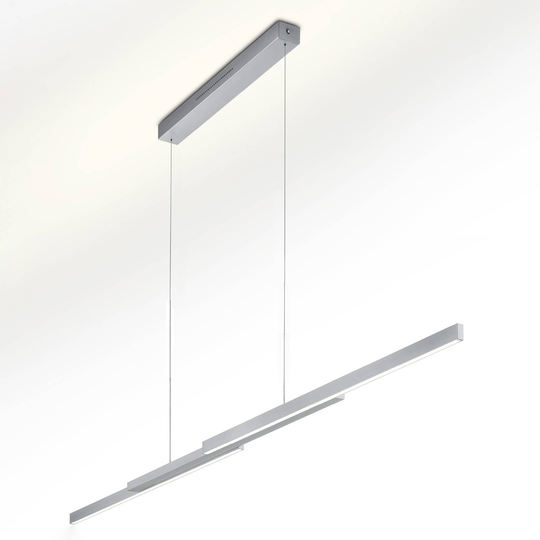 LED-hänglampa Lara-L205 nickel, geststyrning