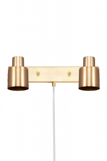 Vägglampa Clark (Mässing/guld)