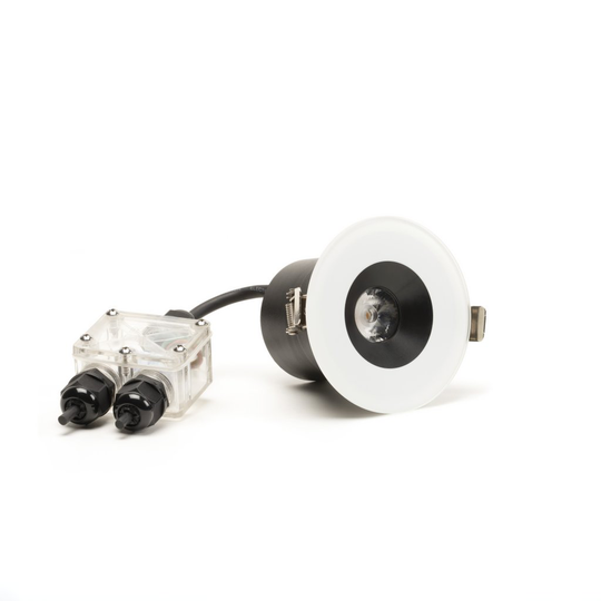Inbyggd takspot LED (Vit)