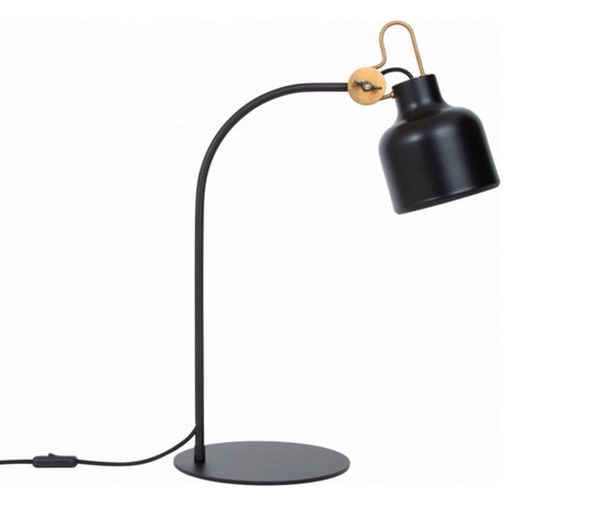 Bolb bordlampa (Svart)