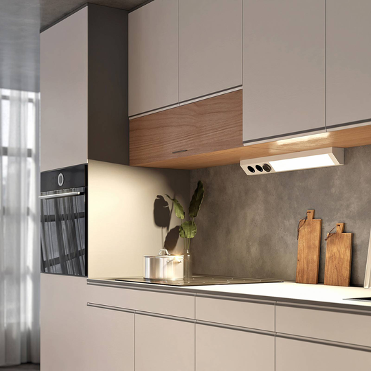 Arcchio Asira LED-bänklampa, CCT, silver