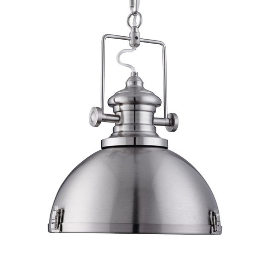 Trendig industripendellampa silver
