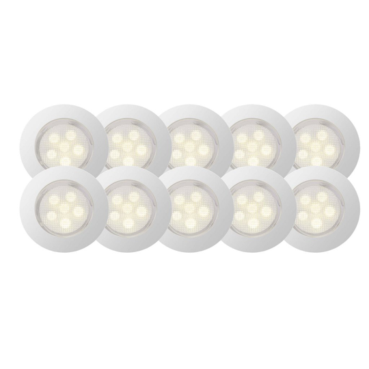Cosa 45 LED varmvit (10st) (Borstat stål)