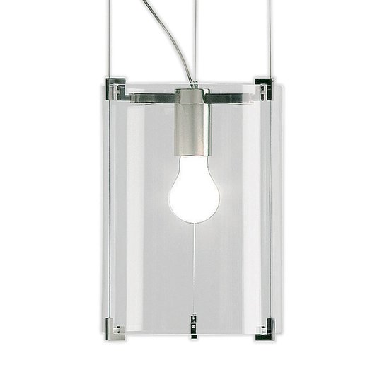 Prandina CPL S1 pendellampa krom glas transparent