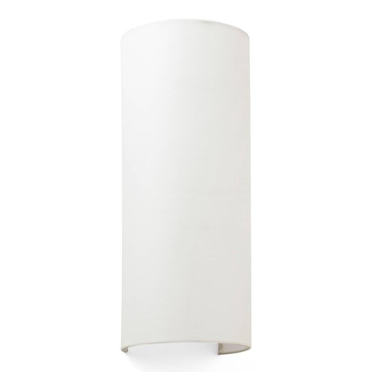 Vägglampa Cotton, kupad, 37 x 15 cm, beige