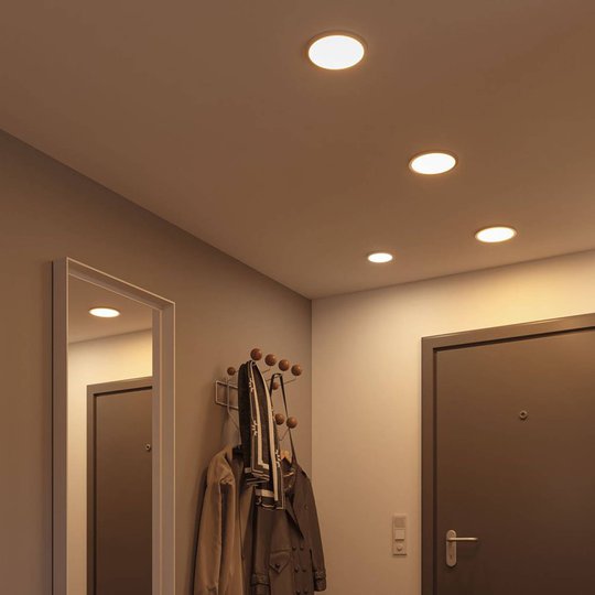 Paulmann LED-panel Areo 3 000 K rund vit 17,5 cm